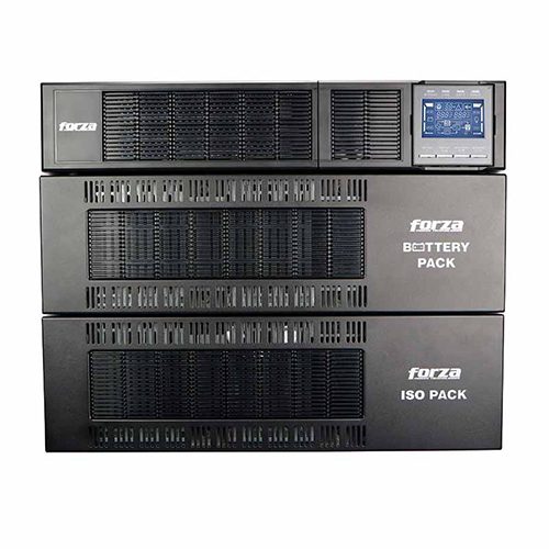 UPS en línea 6KVA/6KW, ISO transf, escalable, torre/bast- 120/240V